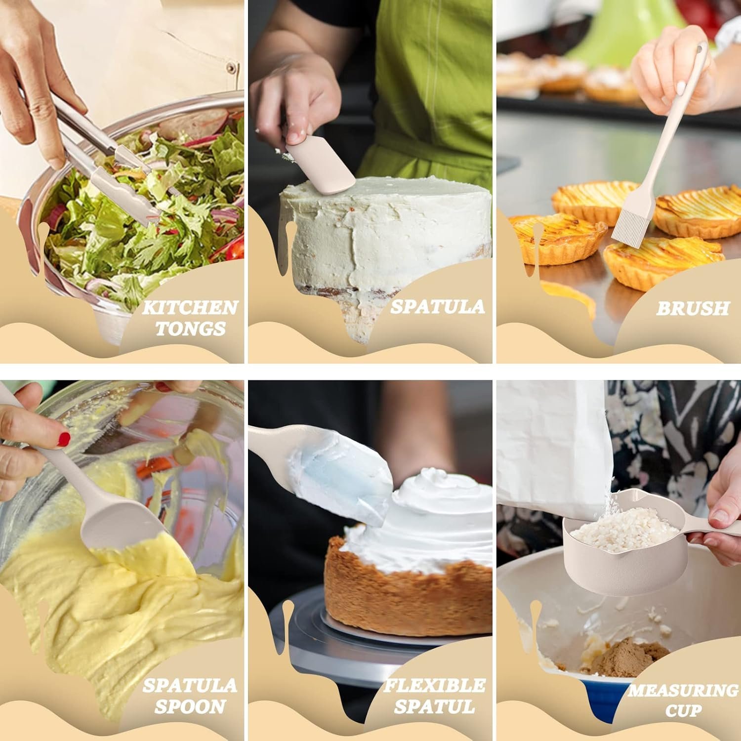 mixing bowls with airtight lids set, 26pcs stainless steel khaki bowls with grater attachments, non slip bottoms & kitchen gadgets set, size 7, 4, 2.5, 2.0,1.5, 1qt, great for mixing & serving mixing bowls with airtight lids set, 26pcs stainless steel khaki bowls with grater attachments, non slip bottoms & kitchen gadgets set, size 7, 4, 2.5, 2.0,1.5, 1qt, great for mixing & serving